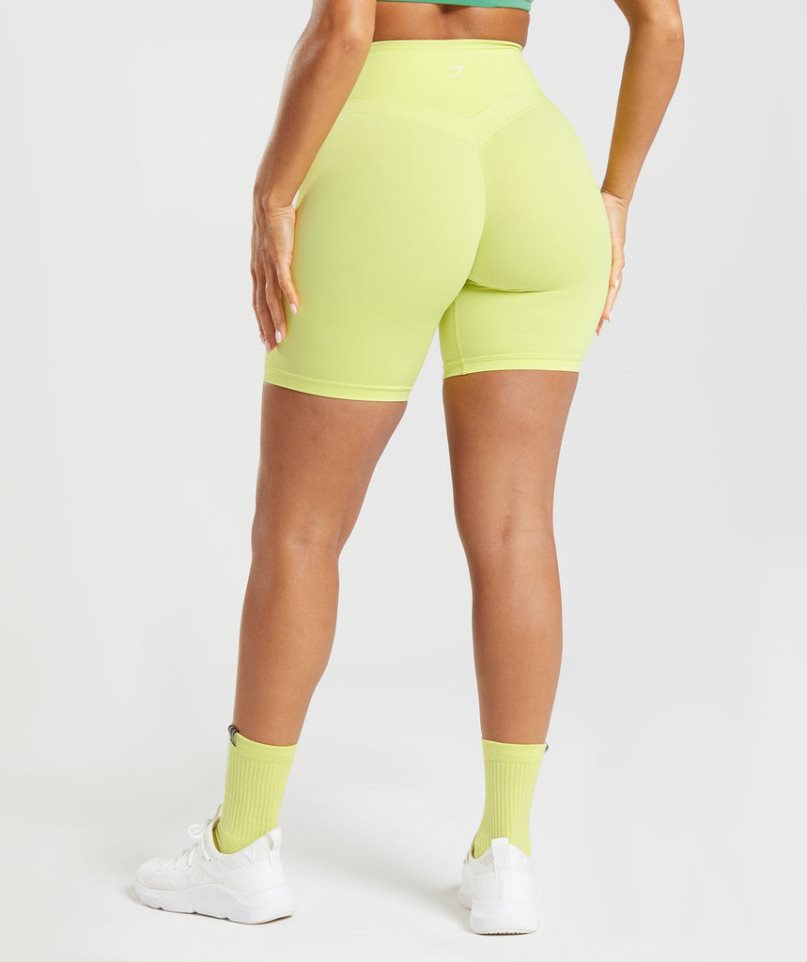 Szorty Gymshark Whitney Cycling Damskie Żółte | PL 739YNX